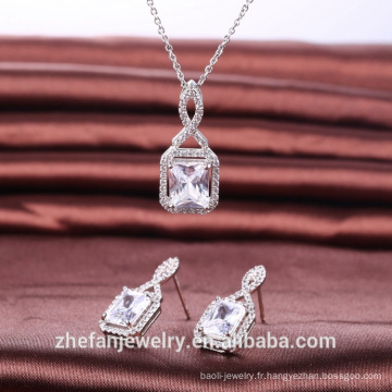Ensemble de bijoux de haute qualité élégant accessoires princesse coupe forme bijoux